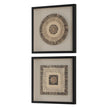 Uttermost Intertwine Knit Paper Shadow Box - Set of 2