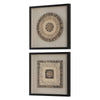 Uttermost Intertwine Knit Paper Shadow Box - Set of 2