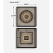 Uttermost Intertwine Knit Paper Shadow Box - Set of 2
