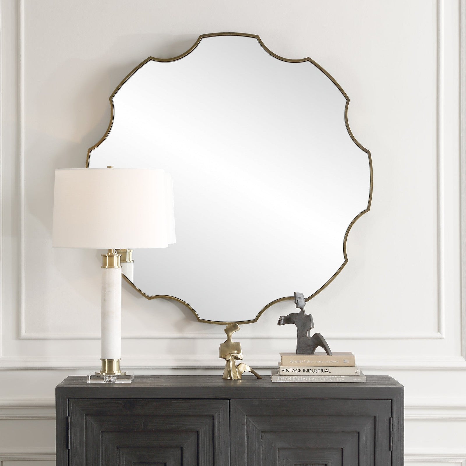 Uttermost Gearing Up Bronze Mirror