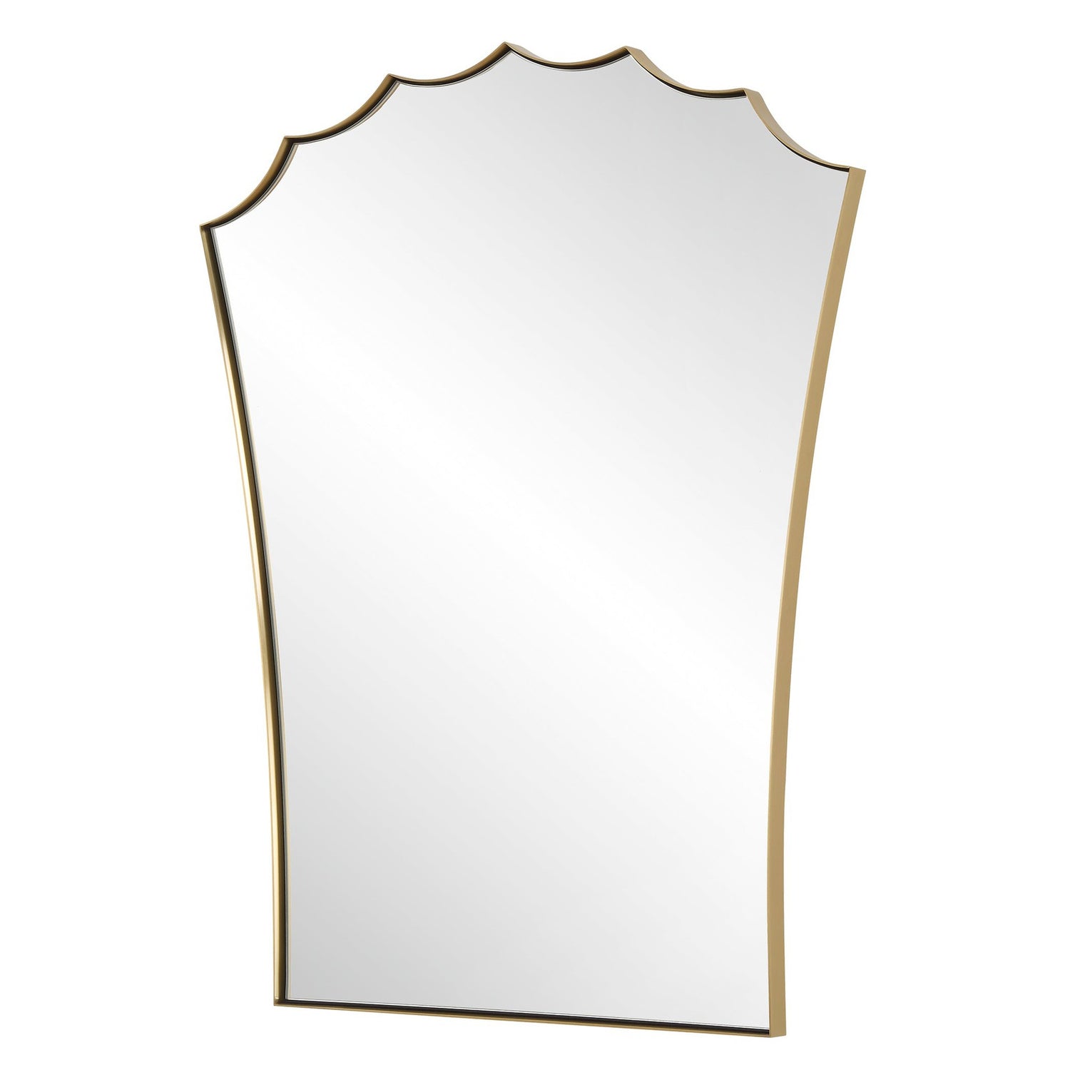 Uttermost Monarch Scalloped Arched Vanity Mirror