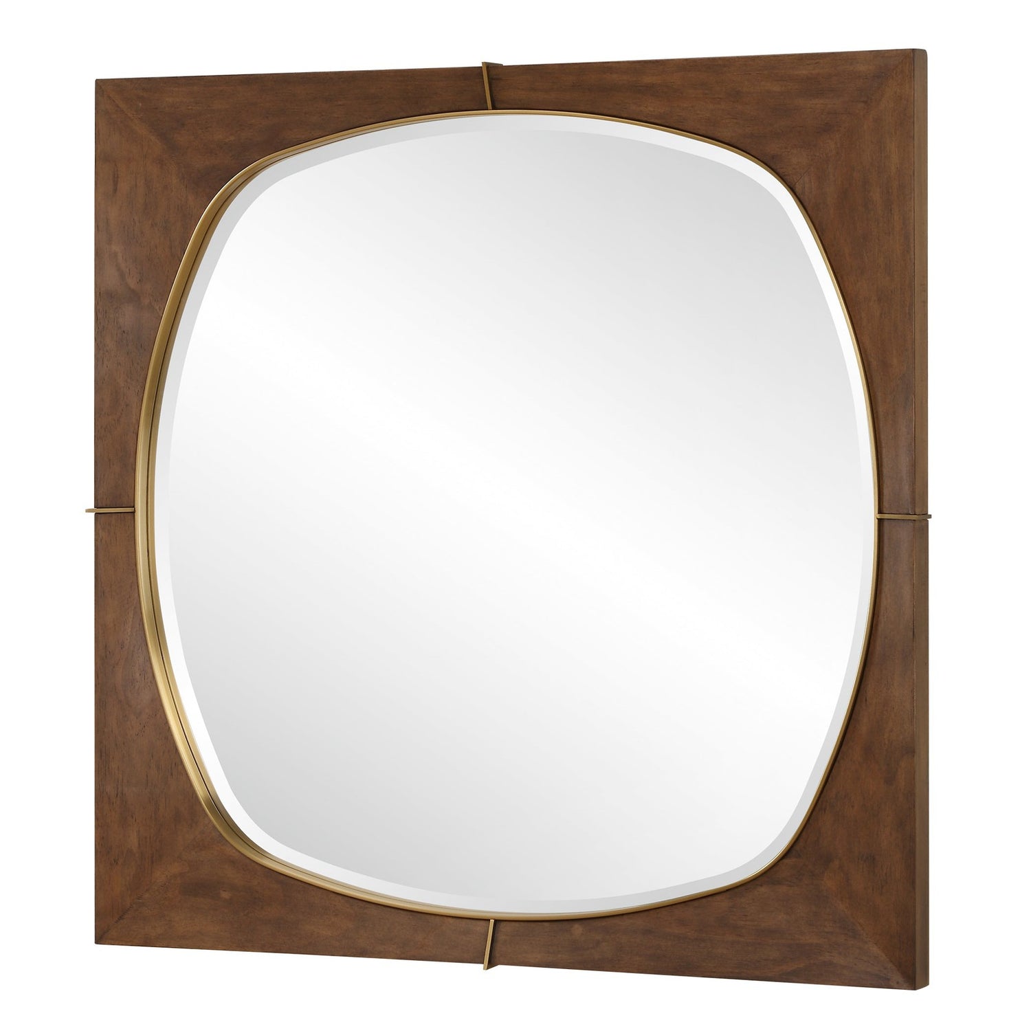 Uttermost Garonne Square Walnut Mirror