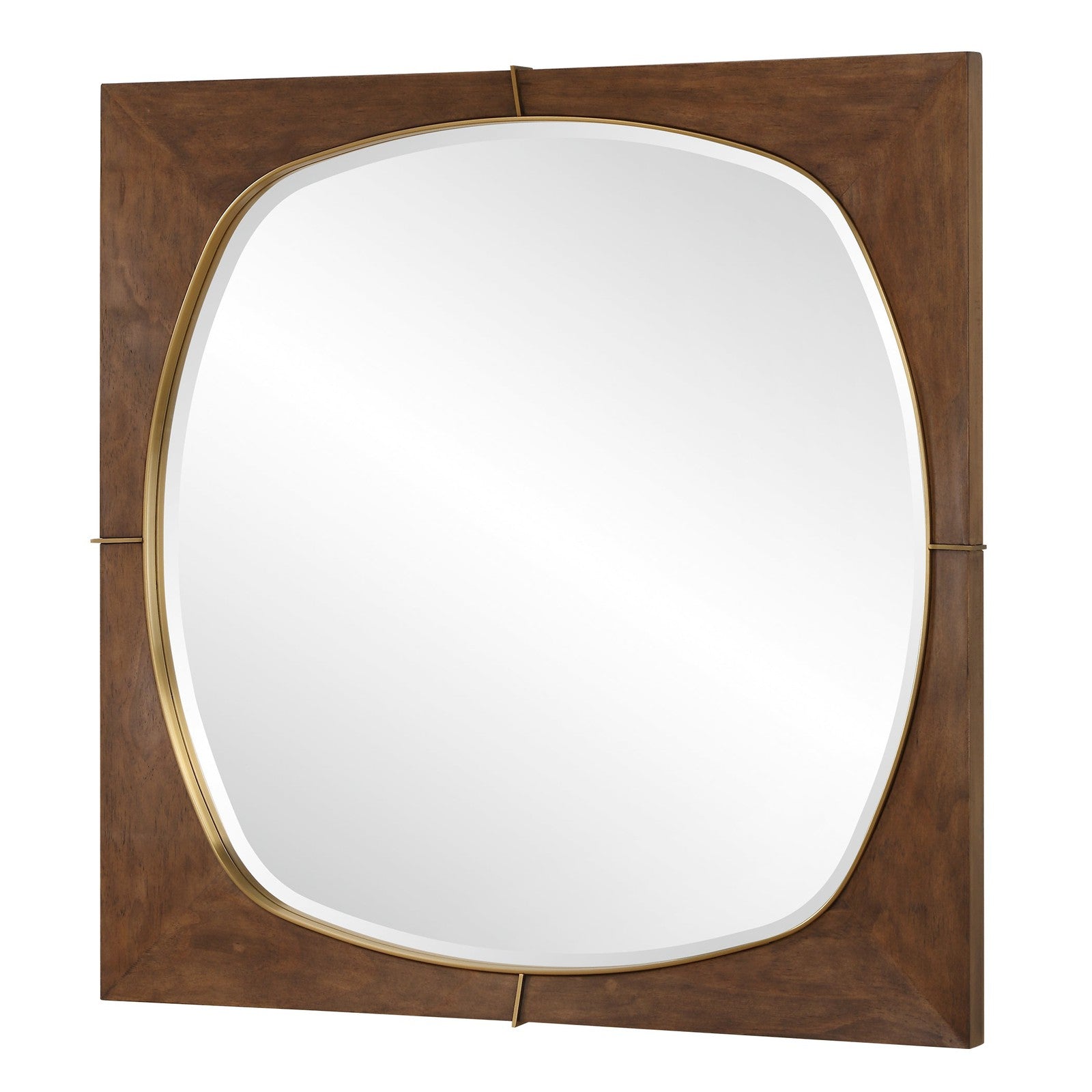Uttermost Garonne Square Walnut Mirror