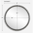 Uttermost Corona Modern Round Mirror