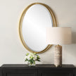 Uttermost Rhodes Gold Oval Mirror