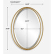 Uttermost Rhodes Gold Oval Mirror