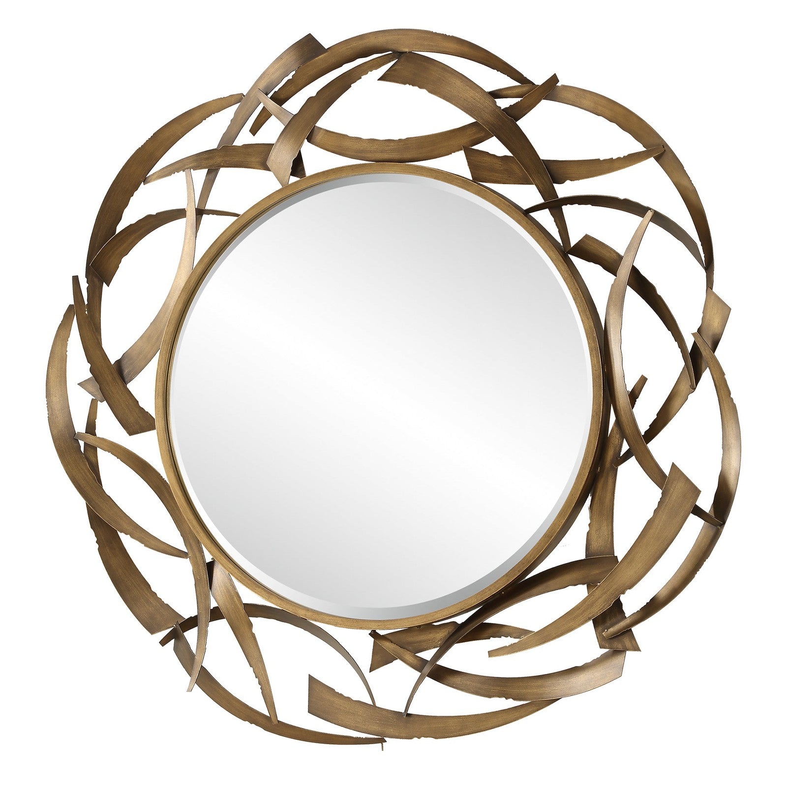 Uttermost Cutting Edge Bronze Round Mirror