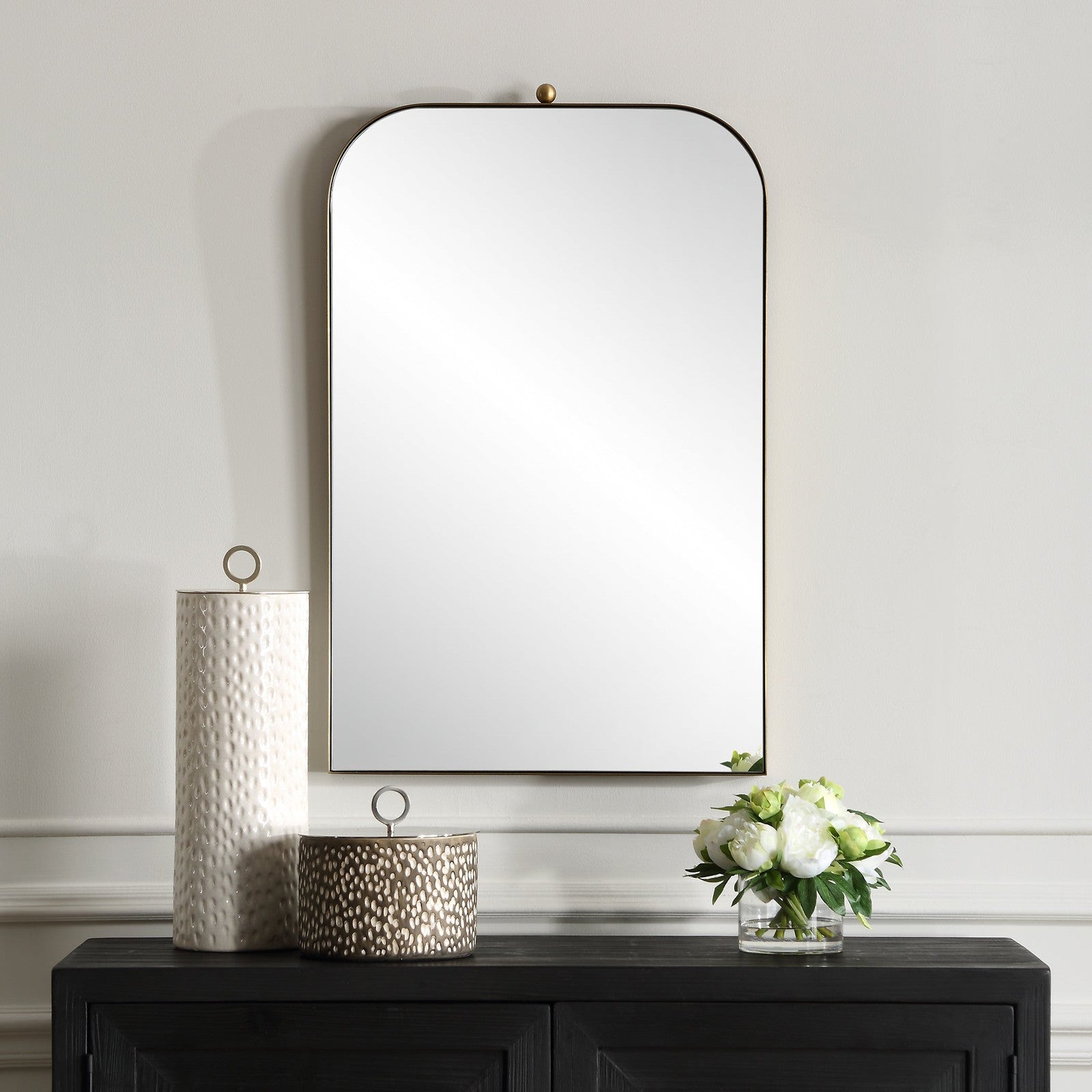 Uttermost Cassidy Brass Arch Mirror