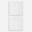 Uttermost Contours White Wall Decor - Set of 2