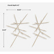 Uttermost Fireworks Silver Wall Decor - Set of 2