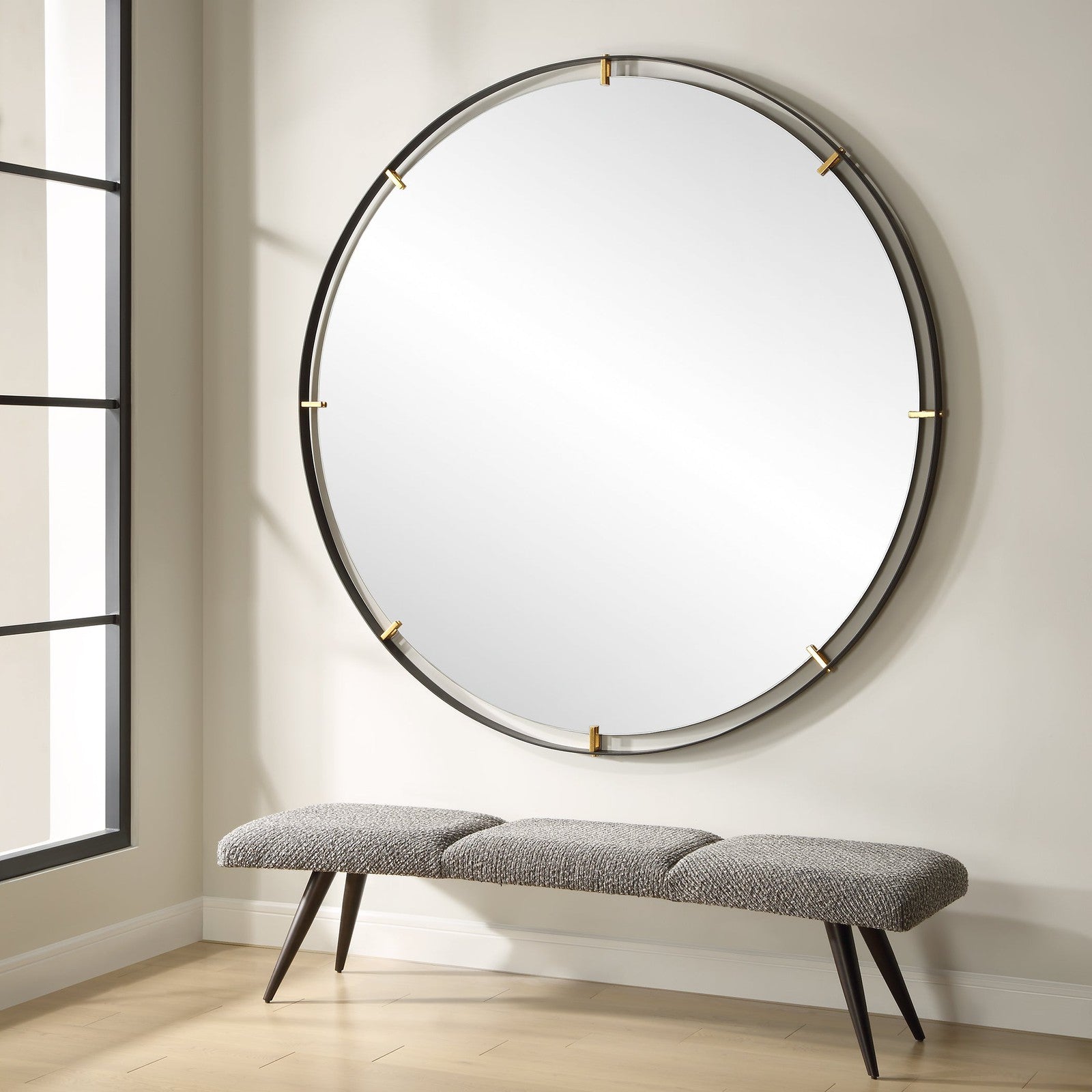 Uttermost Grand Pendulum Round Mirror