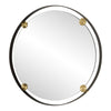 Uttermost Radius Round Bronze Iron Mirror