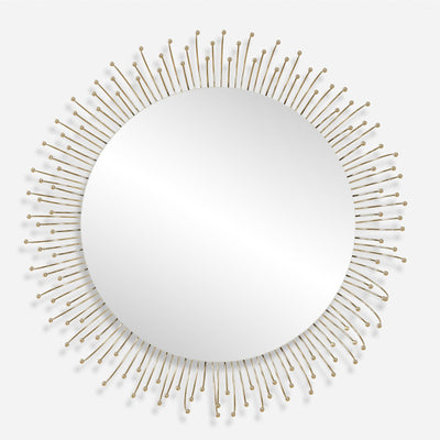 Uttermost Aga Round Gold Mirror