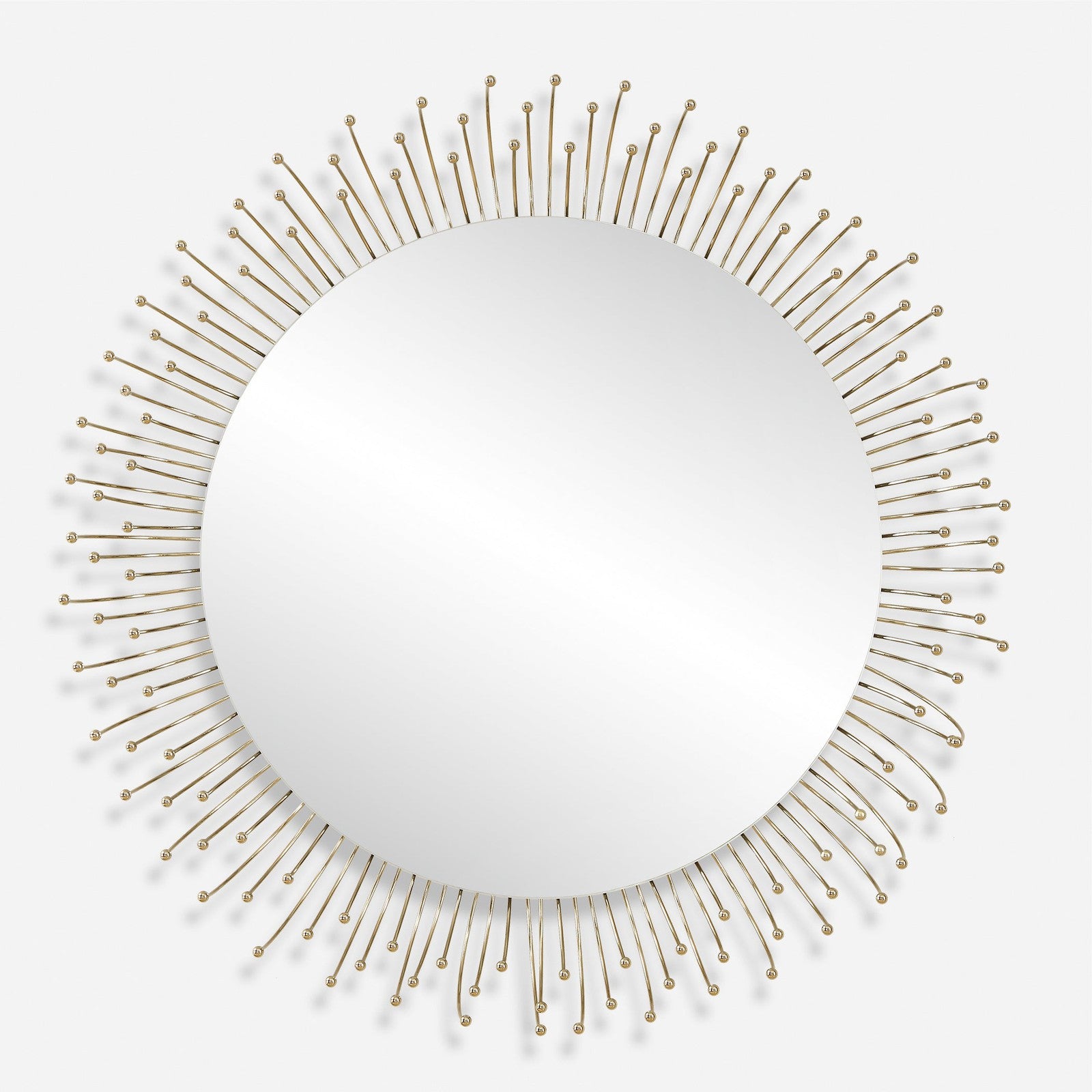 Uttermost Aga Round Gold Mirror
