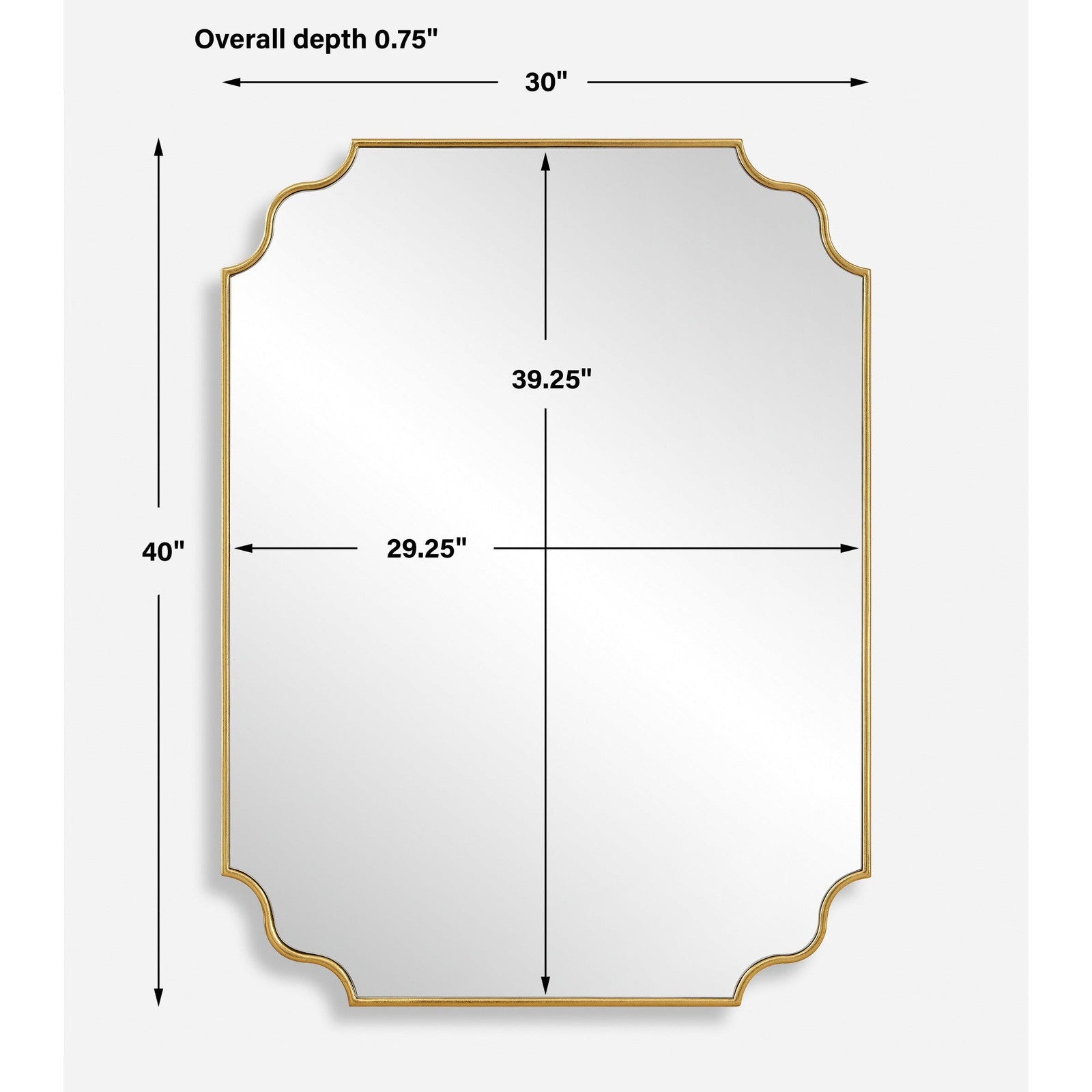 Uttermost Lennyn Gold Vanity Mirror