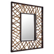 Uttermost Teak Maze Rectangle Mirror
