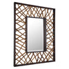 Uttermost Teak Maze Rectangle Mirror