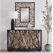 Uttermost Teak Maze Rectangle Mirror