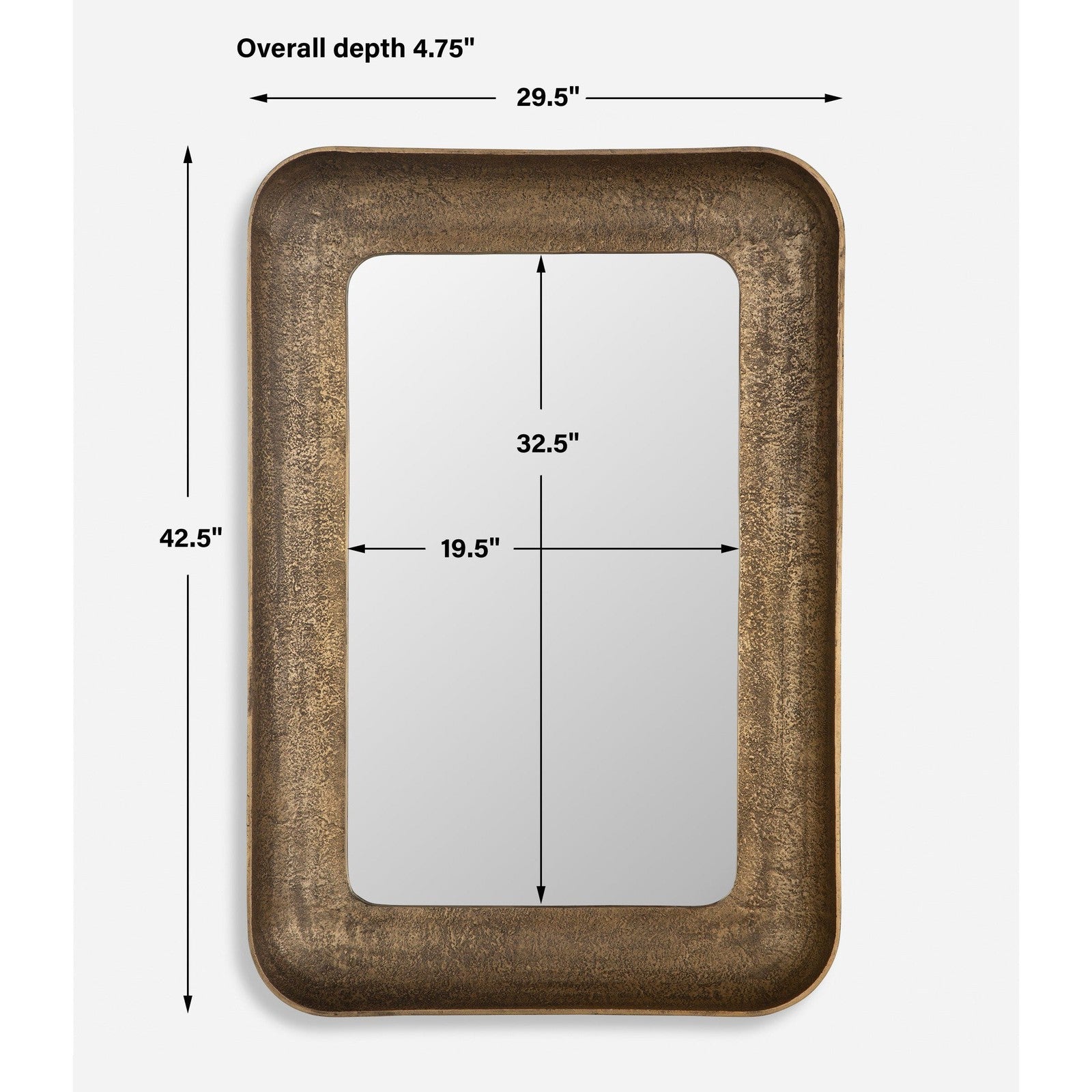 Uttermost Alvaro Antique Brass Mirror