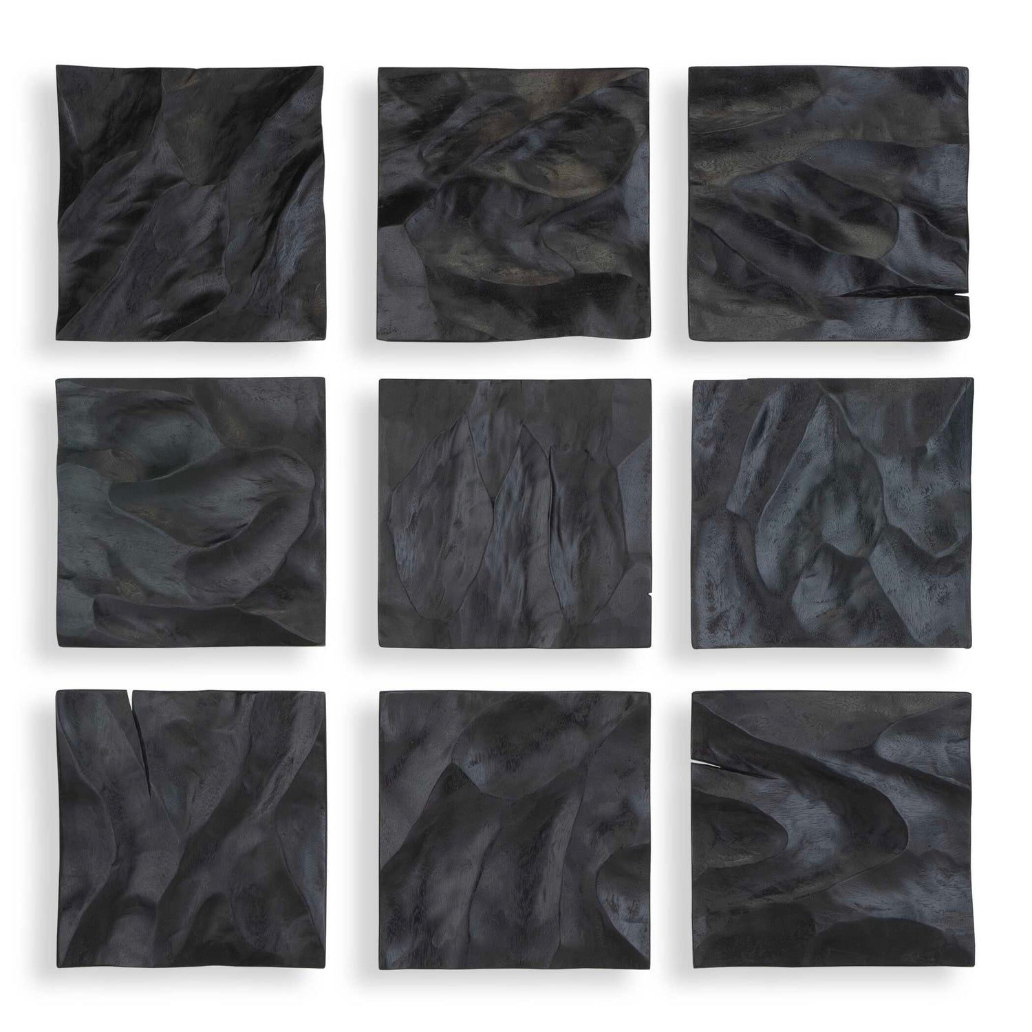 Uttermost Malosi Black Wood Wall Decor - Set of 9