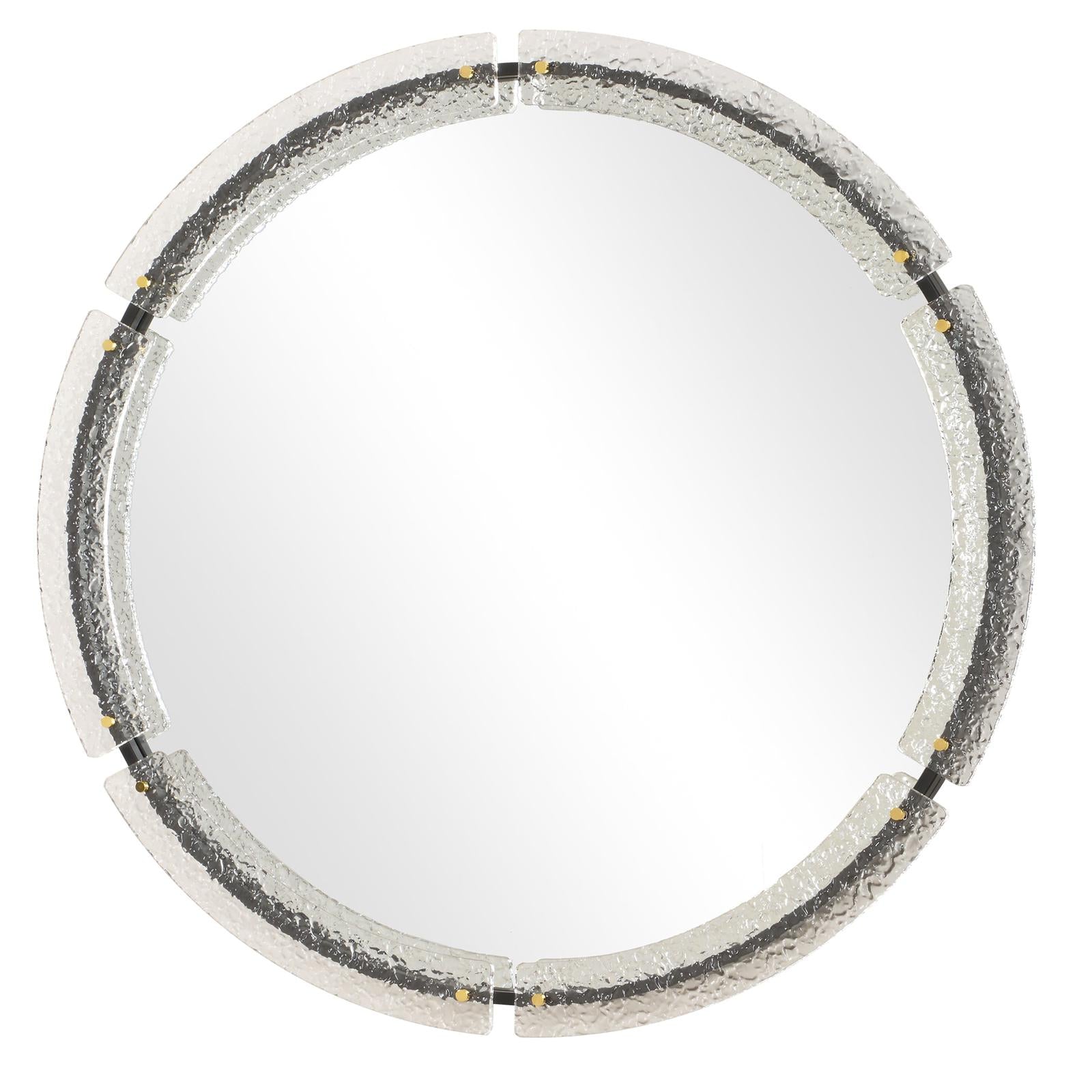Uttermost Crystalline Round Mirror