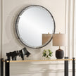 Uttermost Crystalline Round Mirror