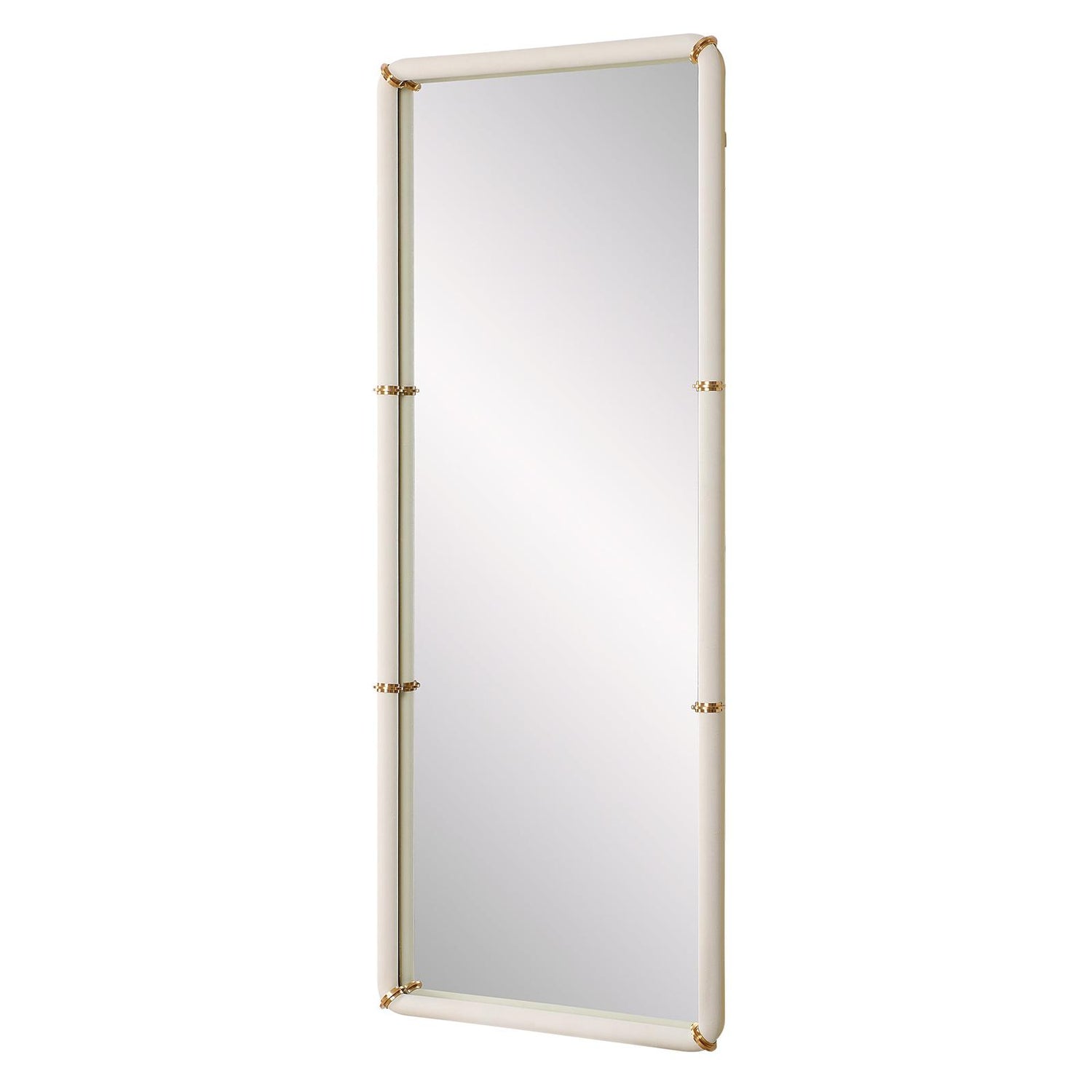 Uttermost Cyprus White Dressing Mirror