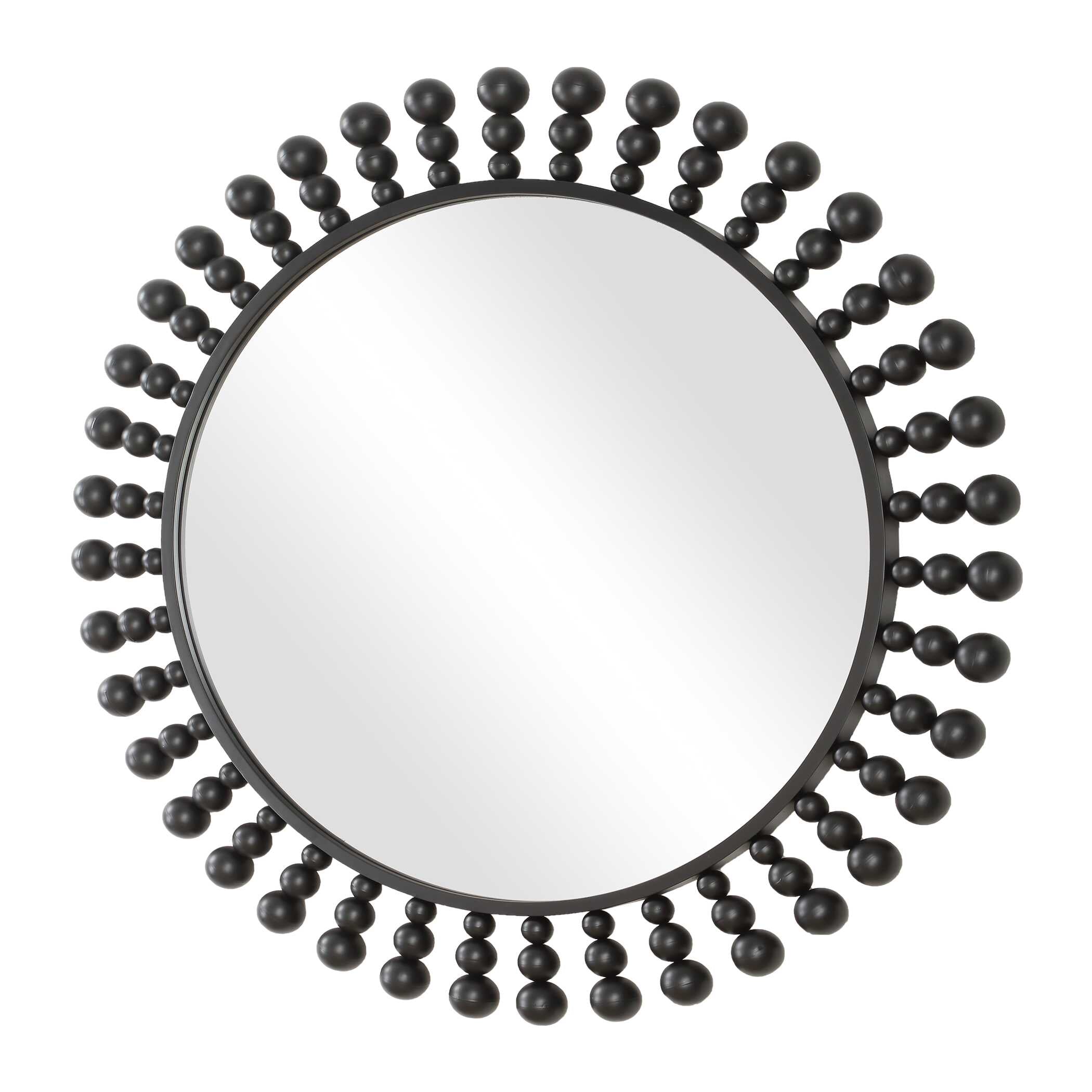 Uttermost Aziel Round Black Mirror