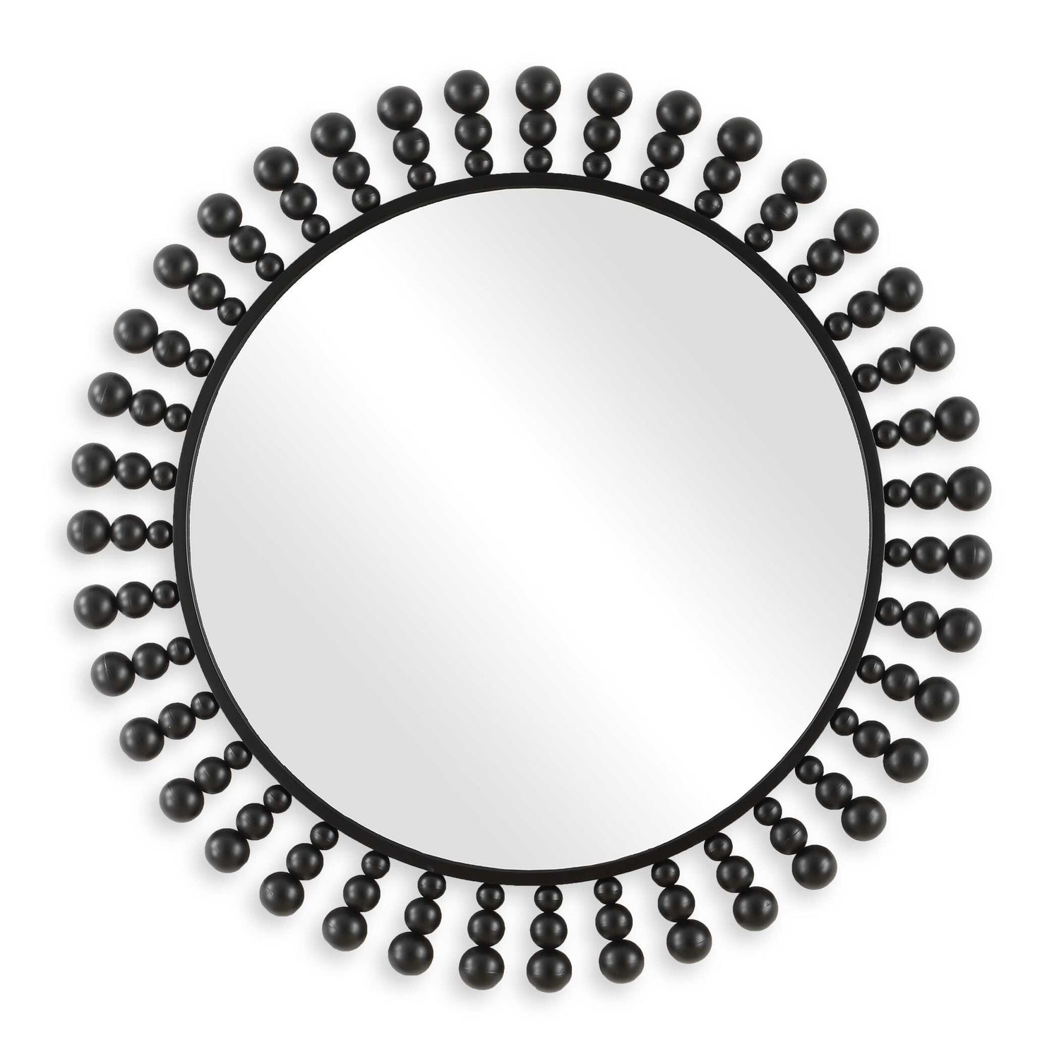 Uttermost Aziel Round Black Mirror