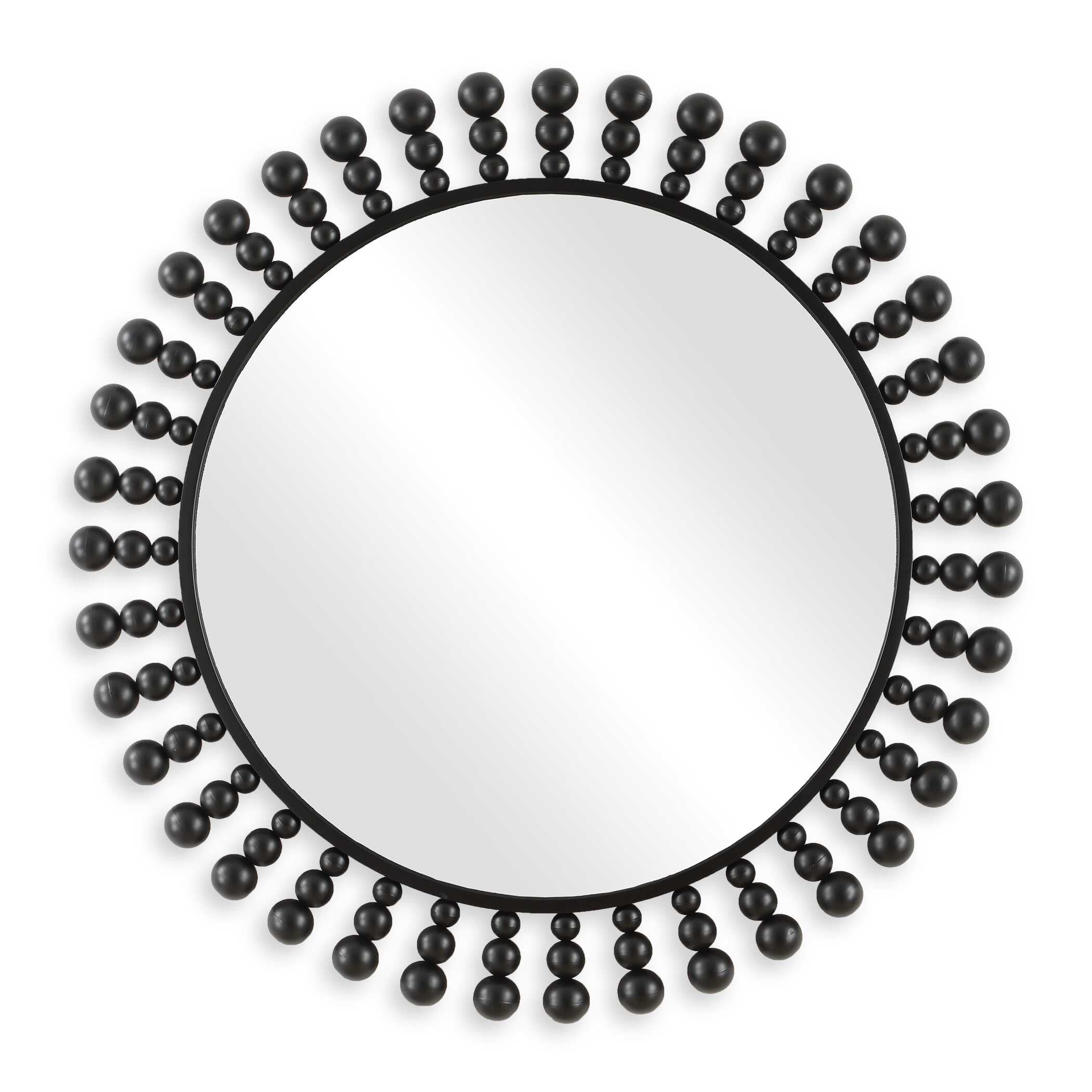 Uttermost Aziel Round Black Mirror