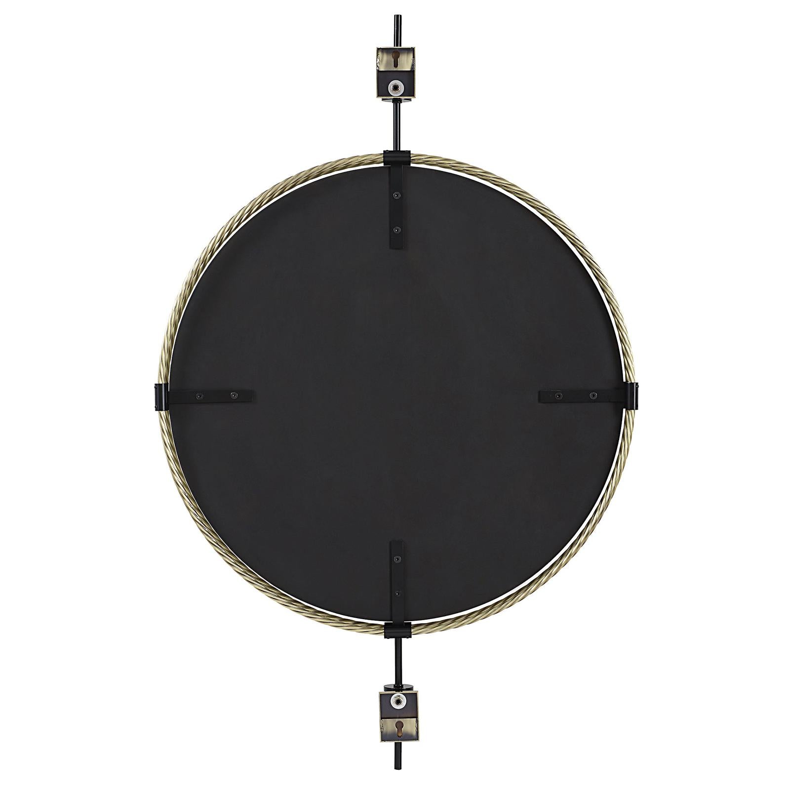 Uttermost Guardrail Round Mirror