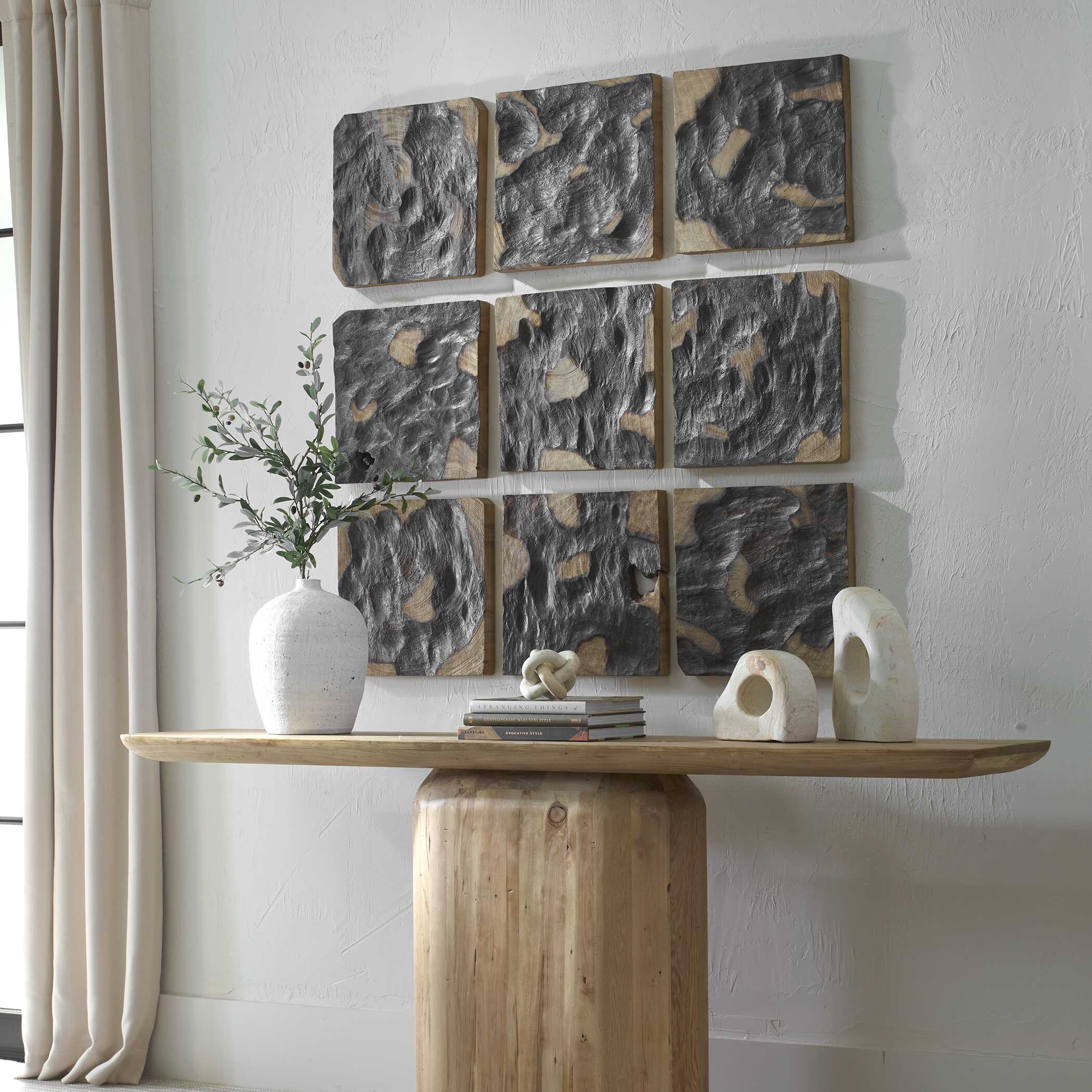 Uttermost Ignite Wood Wall Decor - Set of 9