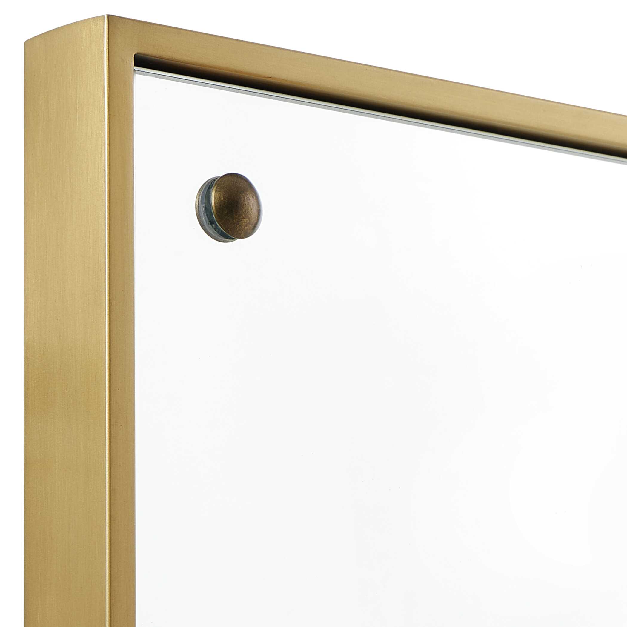 Uttermost Wrenton Brass Rectangular Mirror
