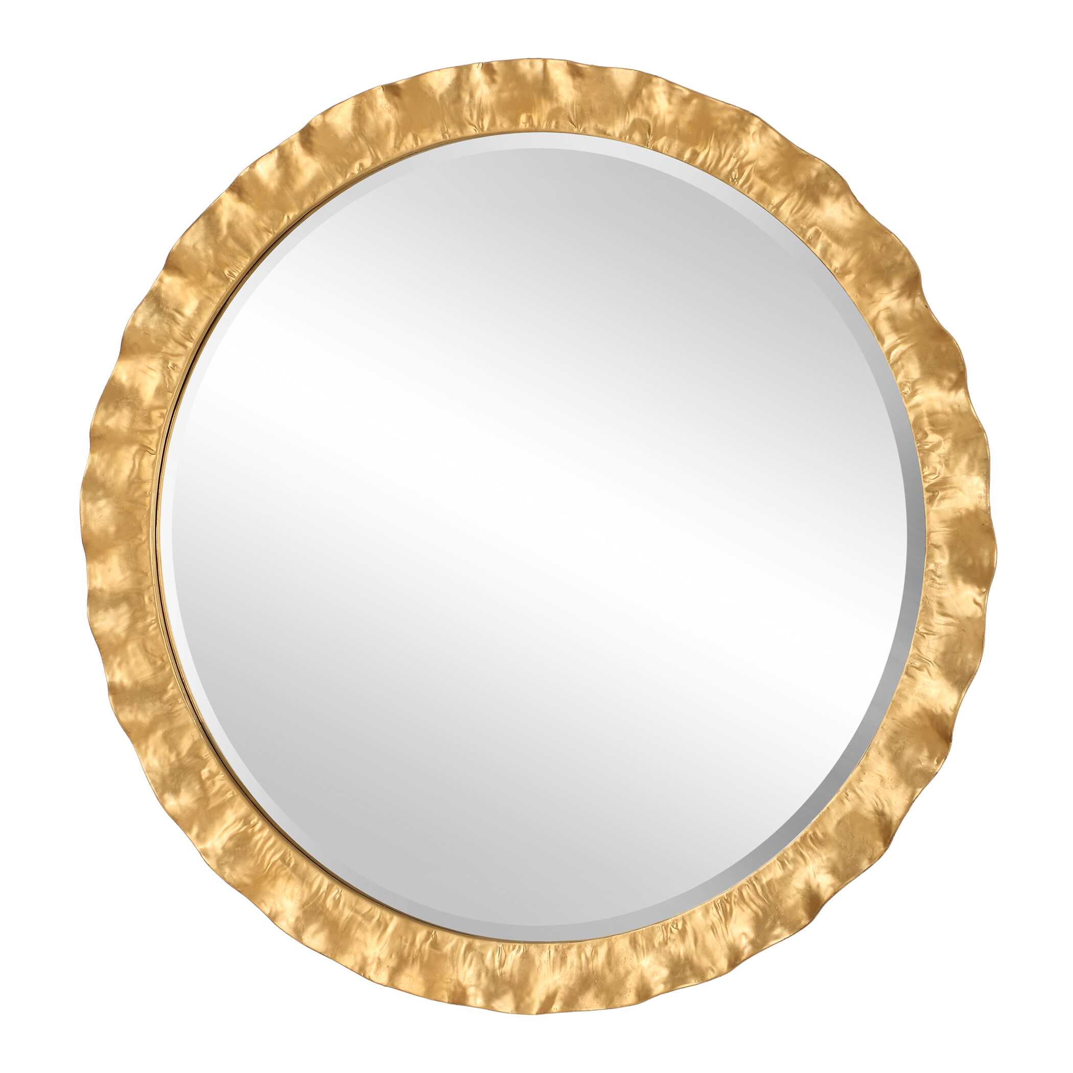 Uttermost Haya Round Gold Mirror