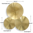 Uttermost Cymbalic Round Brass Wall Art - Set of 3