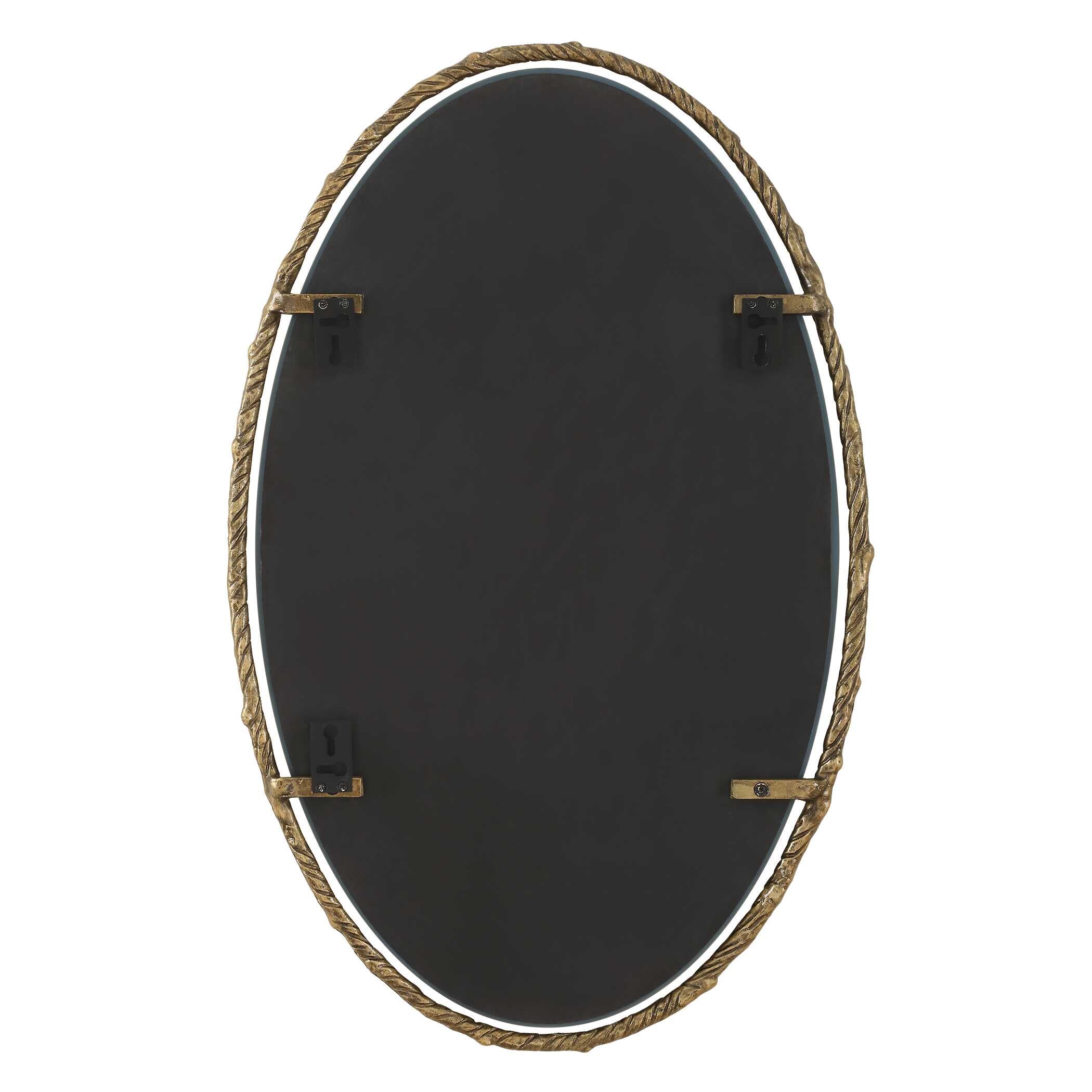 Uttermost Twisted Branch Oval Mirror