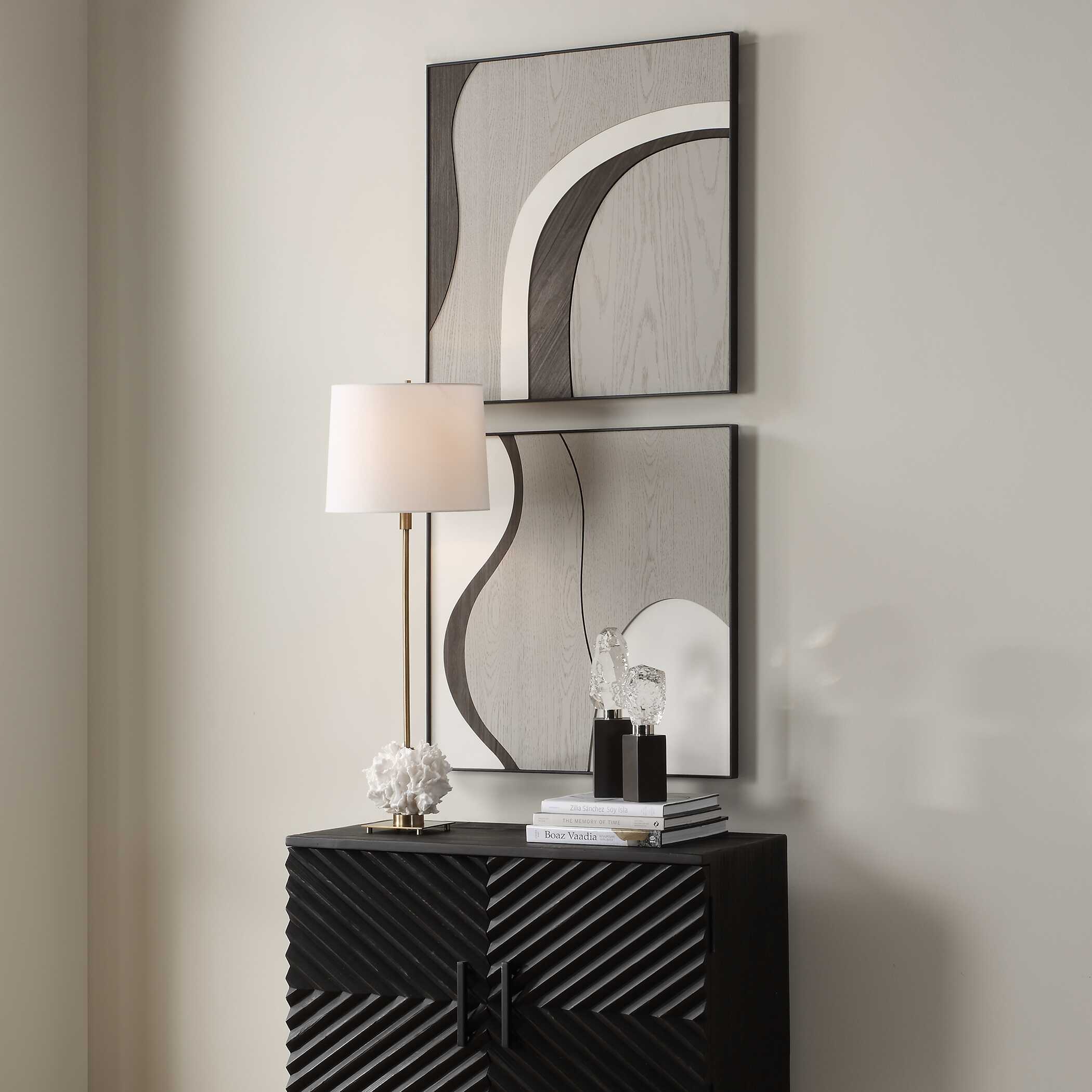 Uttermost Joel Modern Wood Wall Art - Set of 2