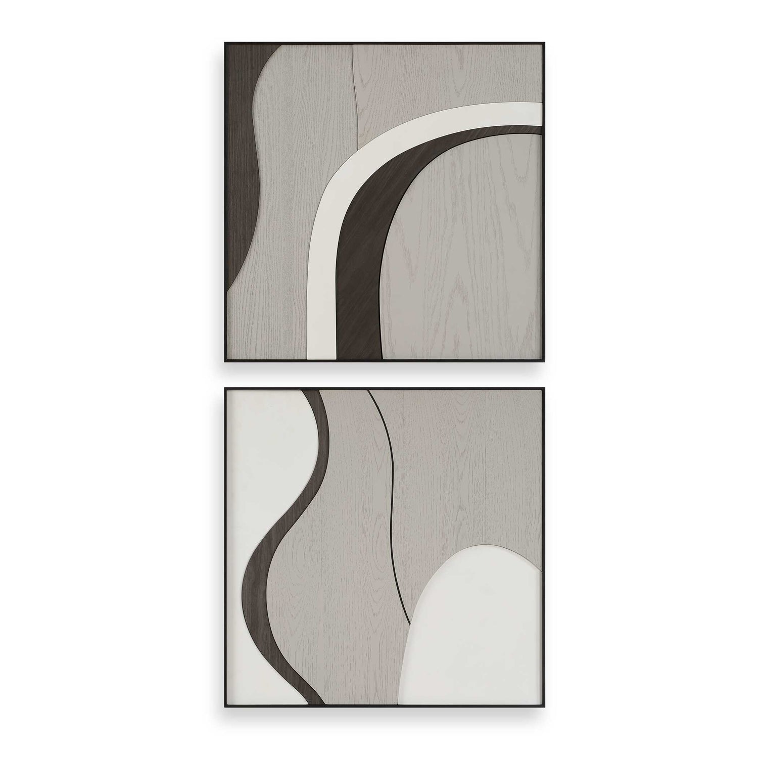 Uttermost Joel Modern Wood Wall Art - Set of 2
