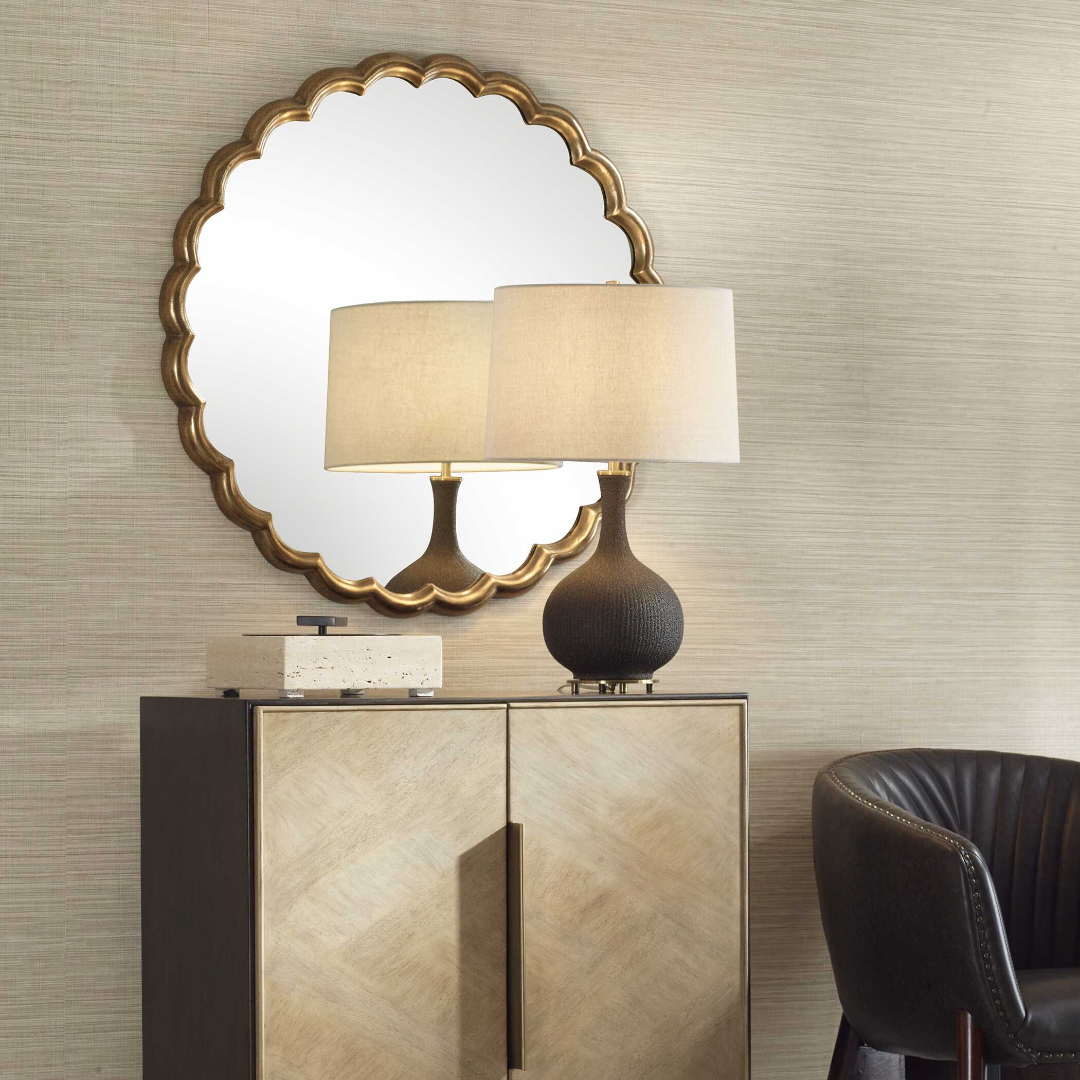 Uttermost Cerrito Round Mirror