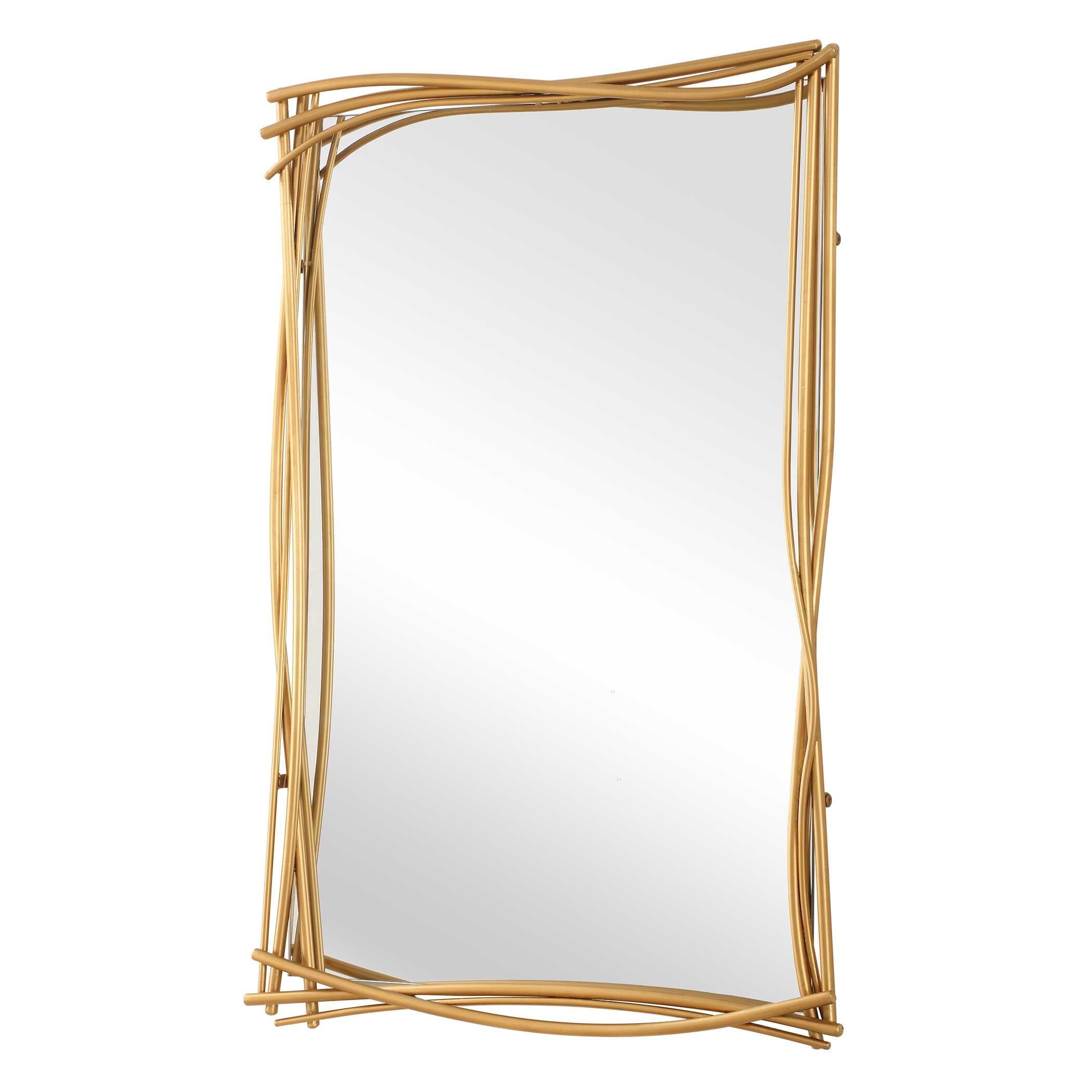 Uttermost Curved Branches Gold Mirror