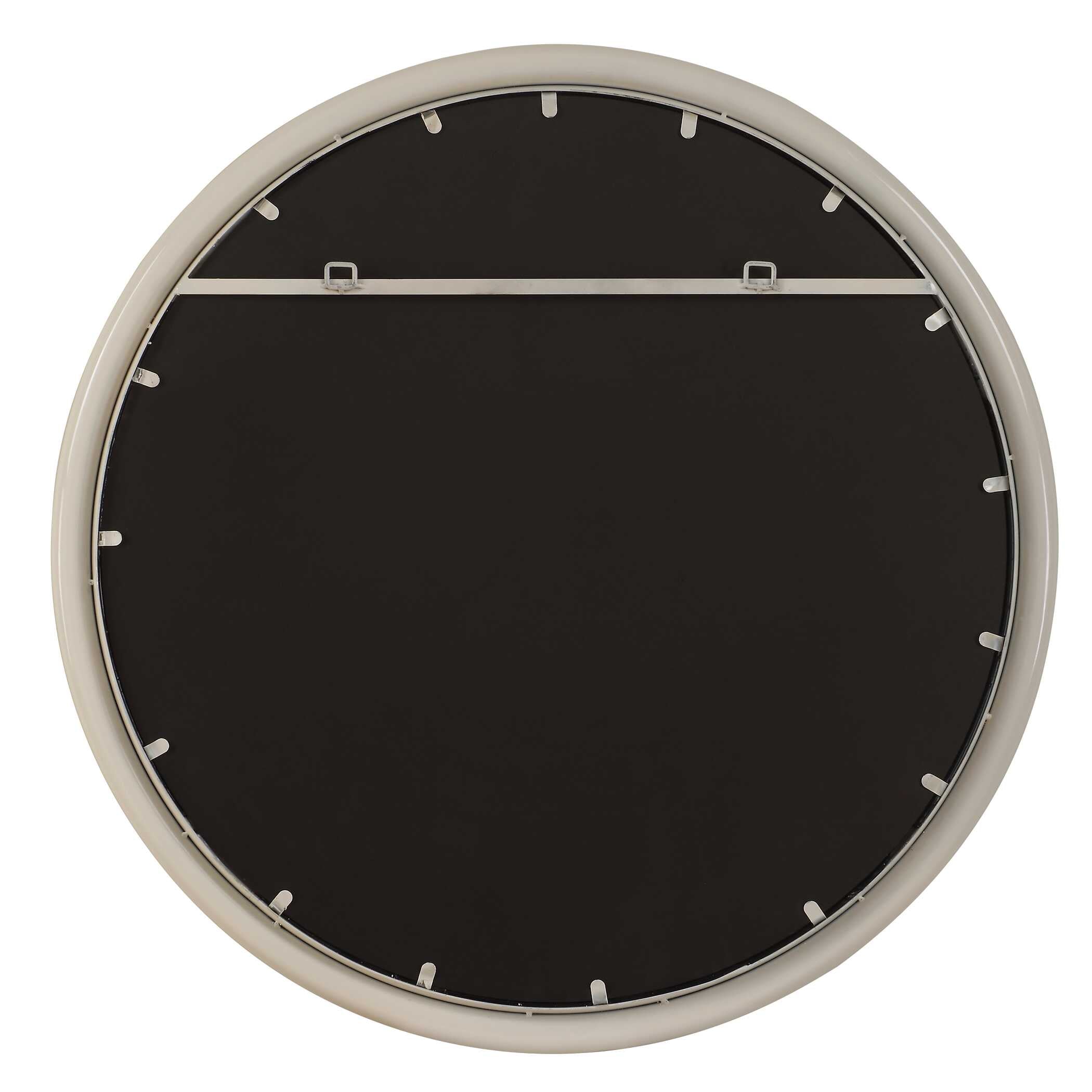 Uttermost Florian Warm White Round Mirror
