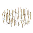 Uttermost Nature's Rhythm Gold Metal Wall Decor