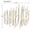 Uttermost Nature's Rhythm Gold Metal Wall Decor