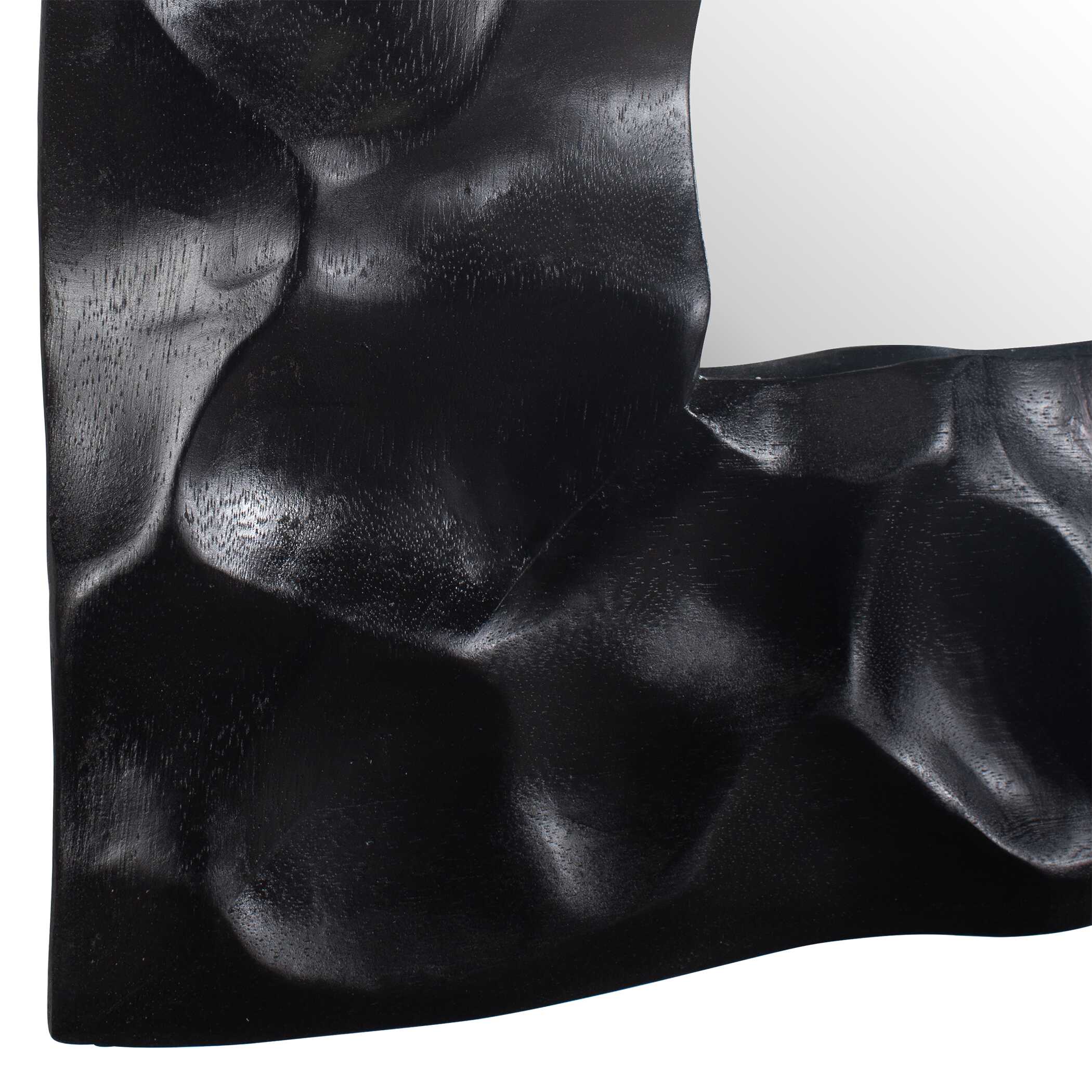 Uttermost Malosi Black Carved Mirror