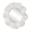 Uttermost Wave Length Round White Mirror