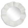 Uttermost Wave Length Round White Mirror