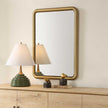 Uttermost Atkinson Modern Brass Mirror