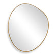 Uttermost Distort Antique Brass Mirror