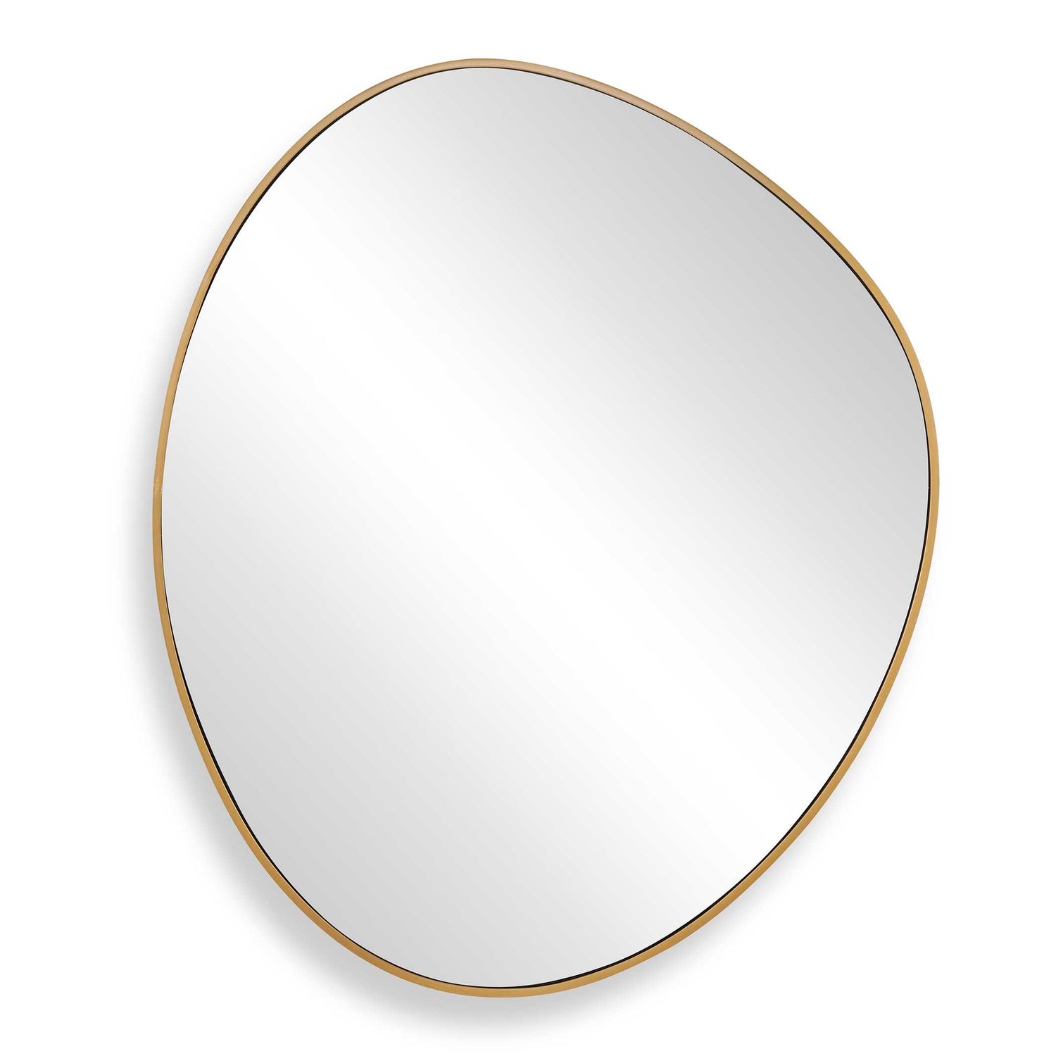 Uttermost Distort Antique Brass Mirror