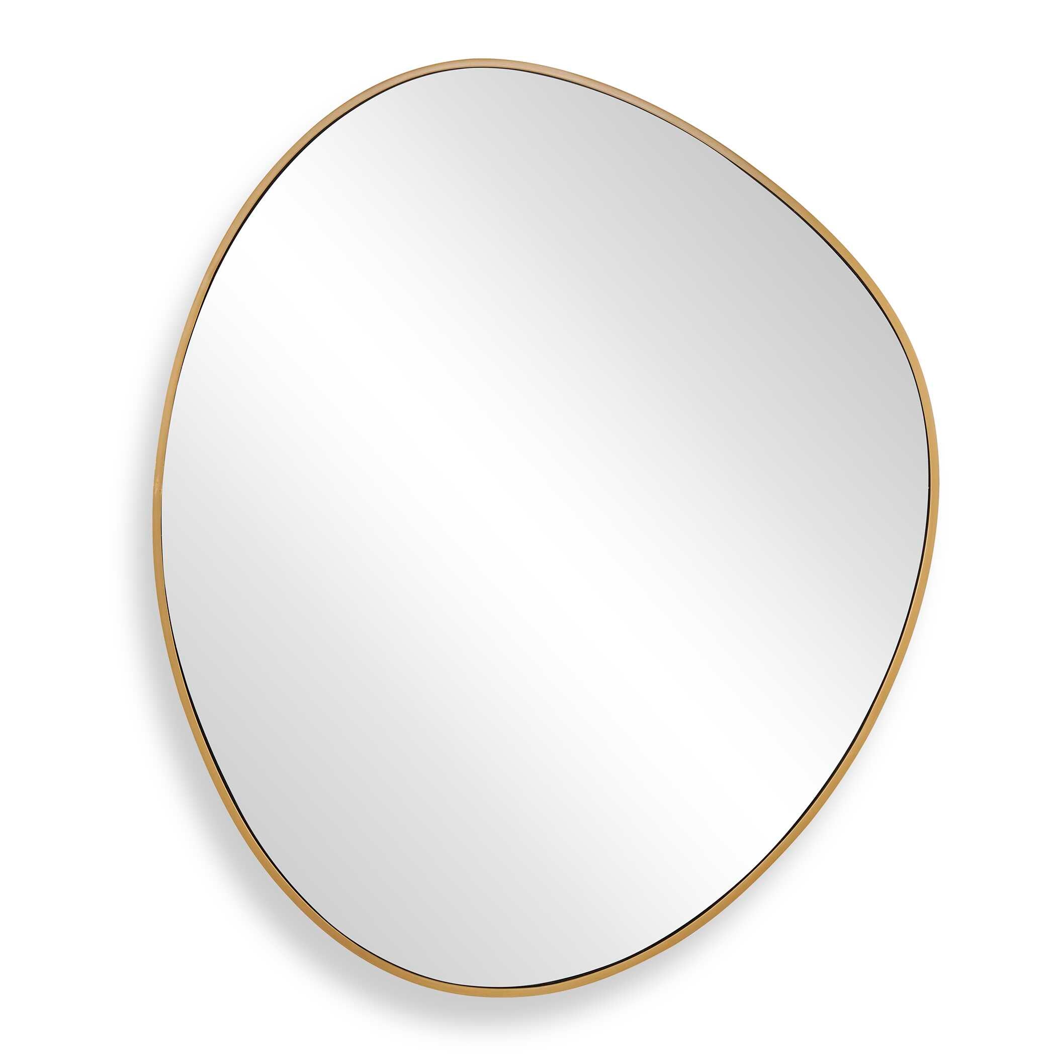 Uttermost Distort Antique Brass Mirror